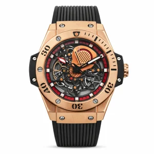 Hublot Engine Golden Bezel Black Strap